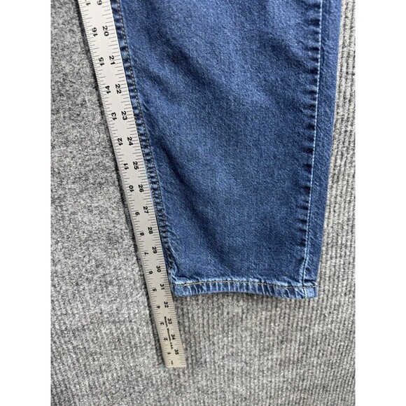 Levis 505 Regular Straight Leg Jeans Mens 36x32 Blue Denim Stretch Medium Wash - Picture 9 of 11